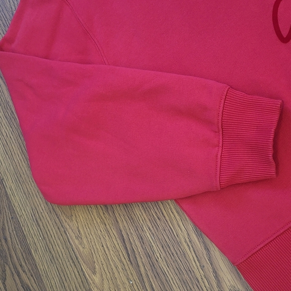 Lisa Eldridge Cropped Long Sleeve Womens Sweater Red Medium - Picture 3 of 12